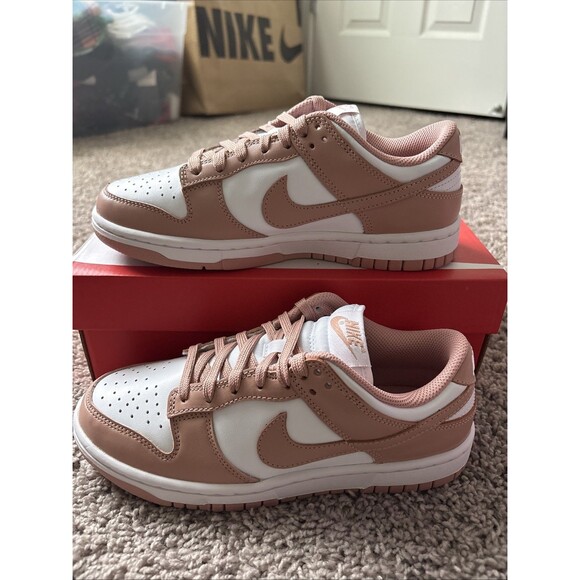 Nike Dunk Low Shoes Rose Whisper White Sneakers Womens  DD1503-118 Size 8.5 New - Picture 4 of 5